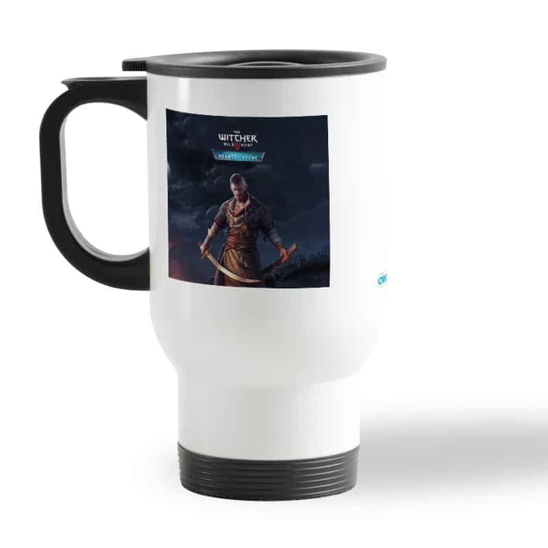 كوب-قهوة-للسيارة-لون-ابيض-بتصميم-مقاتل-ذا-ويتشر-3-وايلد-هانت-2