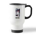 كوب قهوة للسيارة لون ابيض بتصميم منظمة الأكاتسكي انمي ناروتو