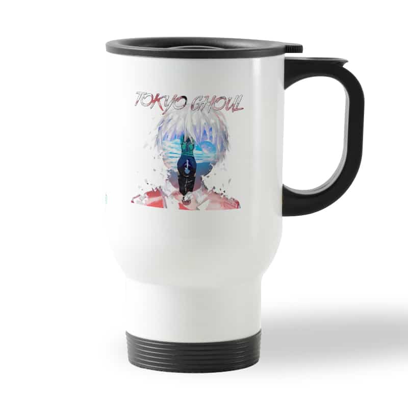 كوب قهوة للسيارة لون ابيض بتصميم وحش بداخلي طوكيو الغول كوب قهوة للسيارة لون ابيض بتصميم وحش بداخلي طوكيو الغول