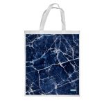 كيس هدايا حجم كبير بتصميم أزرق وأبيض