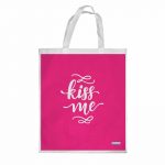 كيس هدايا حجم كبير بتصميم اعطني قبلة