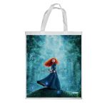 كيس هدايا حجم كبير بتصميم الأميرة ميريدا مع القوس والسهم