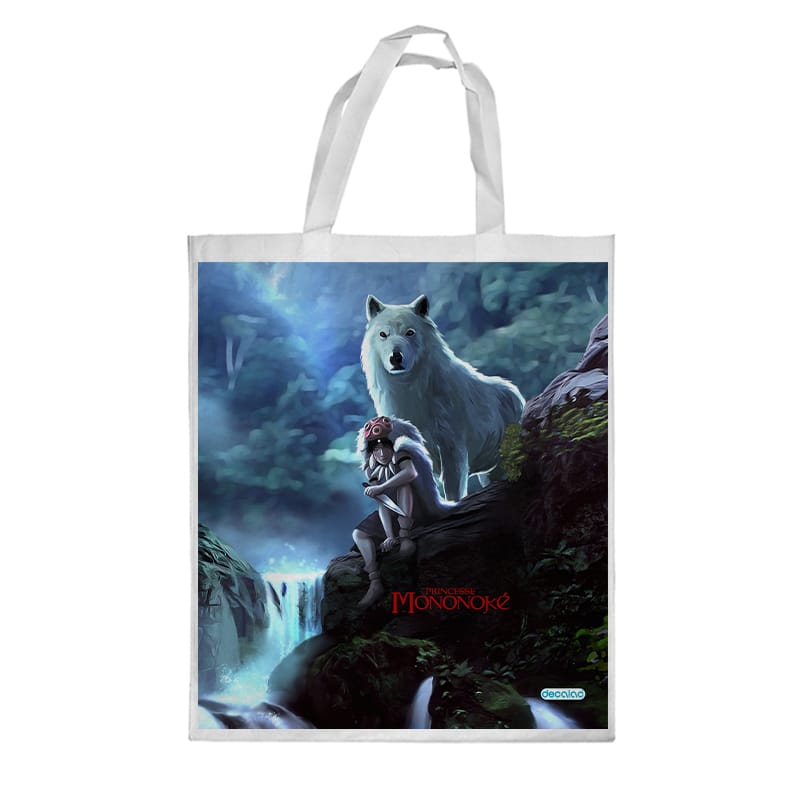 كيس هدايا حجم كبير بتصميم الاميرة مونونوكي مع ذئب كيس هدايا حجم كبير بتصميم الاميرة مونونوكي مع ذئب