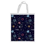 كيس هدايا حجم كبير بتصميم الفضاء والمجرة