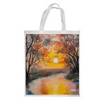 كيس هدايا حجم كبير بتصميم انعكاس الغروب