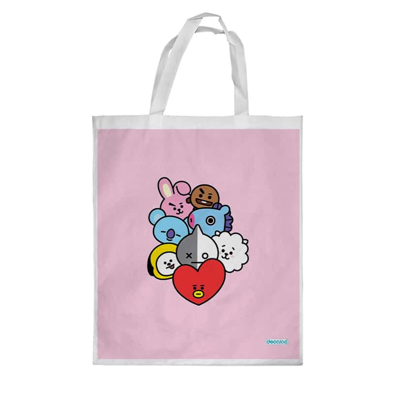 كيس هدايا حجم كبير بتصميم بتس شخصيات BT21 كيس هدايا حجم كبير بتصميم بتس شخصيات BT21