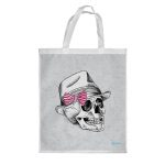 كيس هدايا حجم كبير بتصميم جمجمه بقبعه