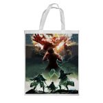 كيس هدايا حجم كبير بتصميم حرب عملاقان هجوم العمالقة