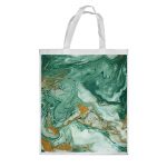 كيس هدايا حجم كبير بتصميم ذهبي وأخضر