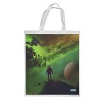 كيس هدايا حجم كبير بتصميم رحله الى الفضاء