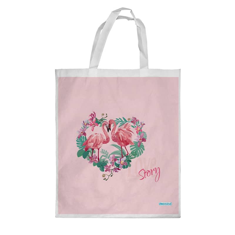 كيس هدايا حجم كبير بتصميم زوجين الحب فلامنغو كيس هدايا حجم كبير بتصميم زوجين الحب فلامنغو