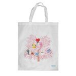 كيس هدايا حجم كبير بتصميم شجرة الكرز شخصيات BT21