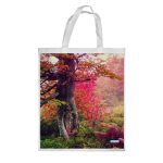 كيس هدايا حجم كبير بتصميم غابه ورود