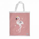 كيس هدايا حجم كبير بتصميم فلامنجو بتاج