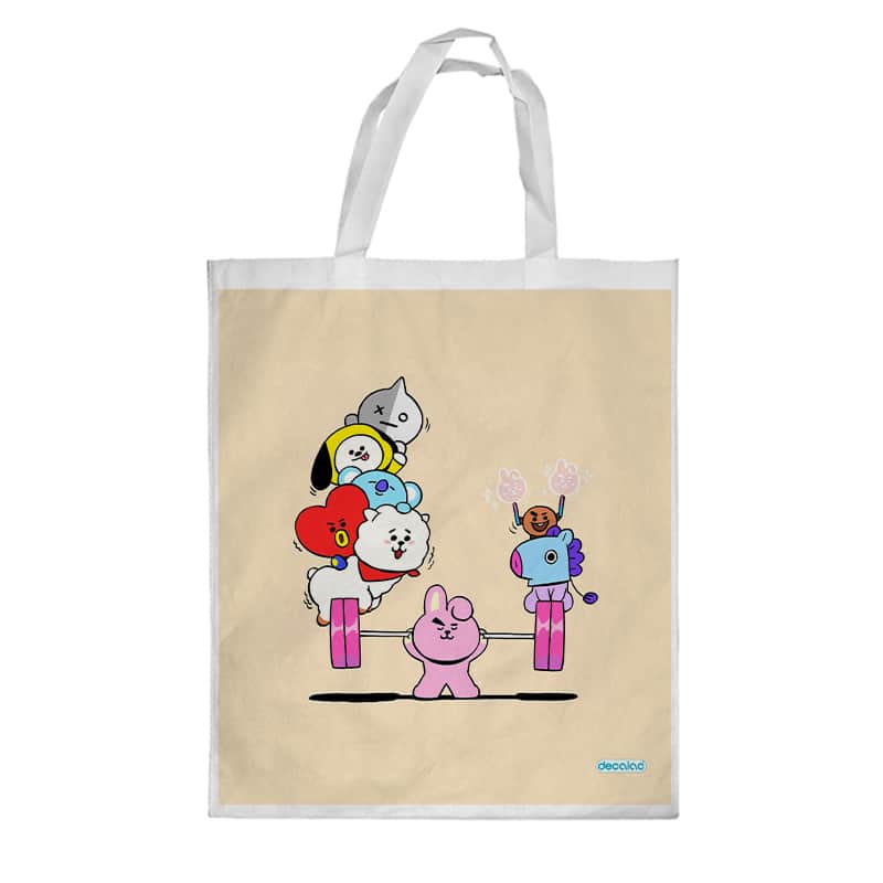 كيس هدايا حجم كبير بتصميم قوه كوكي شخصيات BT21 كيس هدايا حجم كبير بتصميم قوه كوكي شخصيات BT21