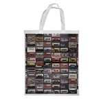 كيس هدايا حجم كبير بتصميم كاسيت موسيقي