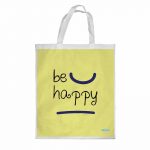 كيس هدايا حجم كبير بتصميم كن سعيد