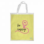 كيس هدايا حجم كبير بتصميم كن سعيد