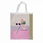 كيس هدايا حجم كبير بتصميم ورد مميز