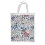 كيس هدايا حجم كبير بتصميم ورود وفراشات