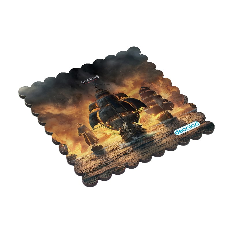 لبادة كوب الشاي او القهوة بتصميم أساسنز كريد بلاك فلاغ لبادة كوب الشاي او القهوة بتصميم أساسنز كريد بلاك فلاغ