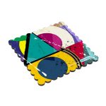 لبادة كوب الشاي او القهوة بتصميم اشكال هندسيه