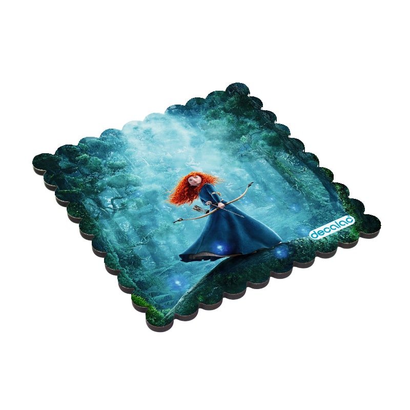 لبادة كوب الشاي او القهوة بتصميم الأميرة ميريدا مع القوس والسهم لبادة كوب الشاي او القهوة بتصميم الأميرة ميريدا مع القوس والسهم