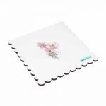 لبادة كوب الشاي او القهوة بتصميم رسمه ورده