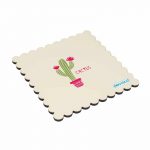 لبادة كوب الشاي او القهوة بتصميم صبار رسم