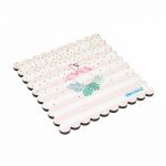 لبادة كوب الشاي او القهوة بتصميم طائر الفلامنجو