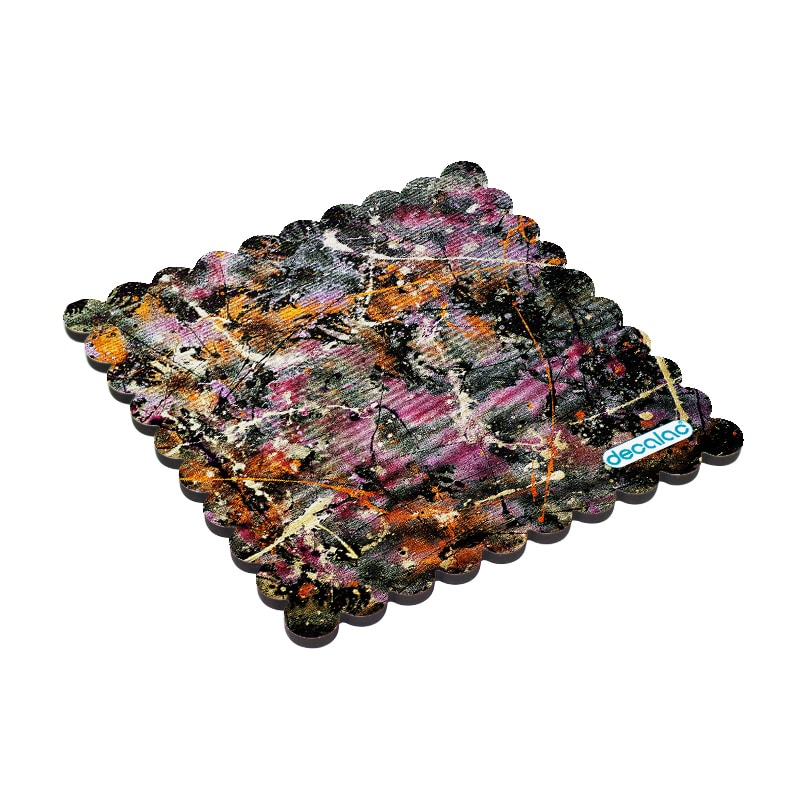 لبادة كوب الشاي او القهوة بتصميم فن تجريدي لبادة كوب الشاي او القهوة بتصميم فن تجريدي