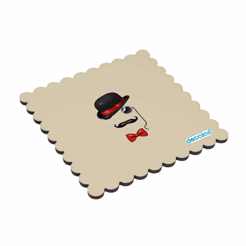 لبادة كوب الشاي او القهوة بتصميم قبعة وشوارب لبادة كوب الشاي او القهوة بتصميم قبعة وشوارب