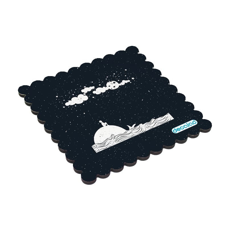 لبادة كوب الشاي او القهوة بتصميم قمر والنجوم لبادة كوب الشاي او القهوة بتصميم قمر والنجوم