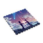 لبادة كوب الشاي او القهوة بتصميم لحظه اللقاء انمي أسمك