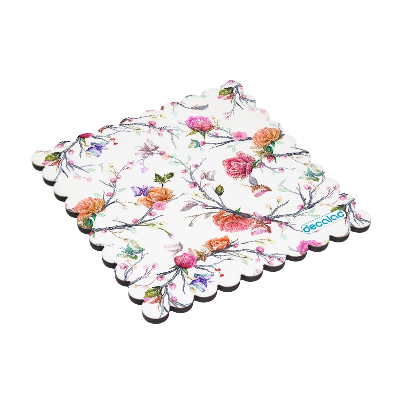 لبادة كوب الشاي او القهوة بتصميم مورد لبادة كوب الشاي او القهوة بتصميم مورد