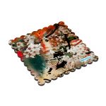 لبادة كوب الشاي او القهوة بتصميم ورود