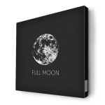 لوحة جدارية قماش كانفس باطار خشبي داخلي بتصميم اكتمال القمر