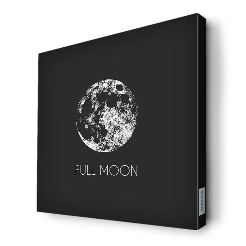 لوحة جدارية قماش كانفس باطار خشبي داخلي بتصميم اكتمال القمر لوحة جدارية قماش كانفس باطار خشبي داخلي بتصميم اكتمال القمر