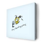 لوحة جدارية قماش كانفس باطار خشبي داخلي بتصميم اللطيف شيمي شخصيات BT21