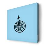 لوحة جدارية قماش كانفس باطار خشبي داخلي بتصميم ثعبان لطيف