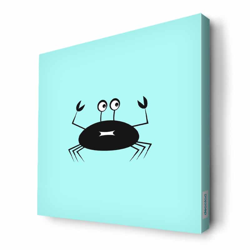 لوحة جدارية قماش كانفس باطار خشبي داخلي بتصميم سلطعون خائف لوحة جدارية قماش كانفس باطار خشبي داخلي بتصميم سلطعون خائف