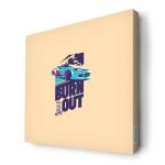 لوحة جدارية قماش كانفس باطار خشبي داخلي بتصميم سيارة سباق