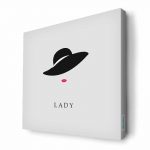 لوحة جدارية قماش كانفس باطار خشبي داخلي بتصميم سيدة