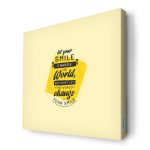 لوحة جدارية قماش كانفس باطار خشبي داخلي بتصميم عبارات انجليزيه