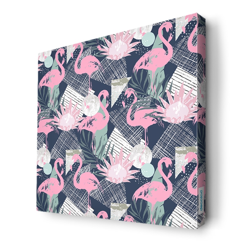 لوحة جدارية قماش كانفس باطار خشبي داخلي بتصميم فلامنغو لوحة جدارية قماش كانفس باطار خشبي داخلي بتصميم فلامنغو