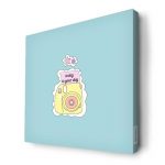 لوحة جدارية قماش كانفس باطار خشبي داخلي بتصميم كرتون كاميرا