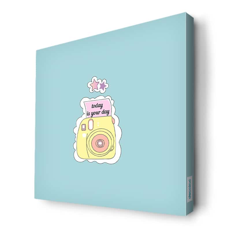 لوحة جدارية قماش كانفس باطار خشبي داخلي بتصميم كرتون كاميرا لوحة جدارية قماش كانفس باطار خشبي داخلي بتصميم كرتون كاميرا