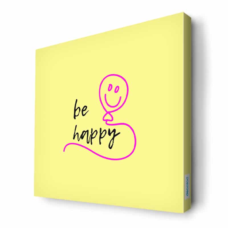 لوحة جدارية قماش كانفس باطار خشبي داخلي بتصميم كن سعيد لوحة جدارية قماش كانفس باطار خشبي داخلي بتصميم كن سعيد