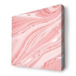 لوحة جدارية قماش كانفس باطار خشبي داخلي بتصميم وردي