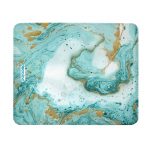 ماوس باد جلدية بتصميم أزرق ذهبي